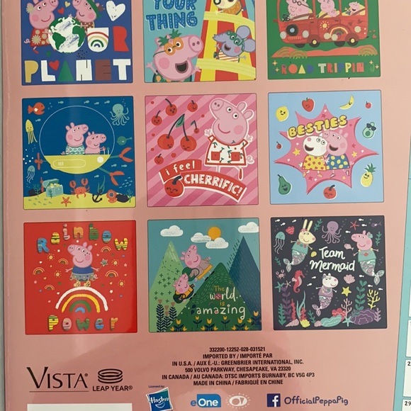 Peppa Pig | 2022 16-Month Wall Calendar - Picture 9 of 12